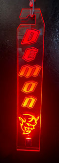 Multi-Color LED Custom Acrylic Hood Prop Dodge Demon