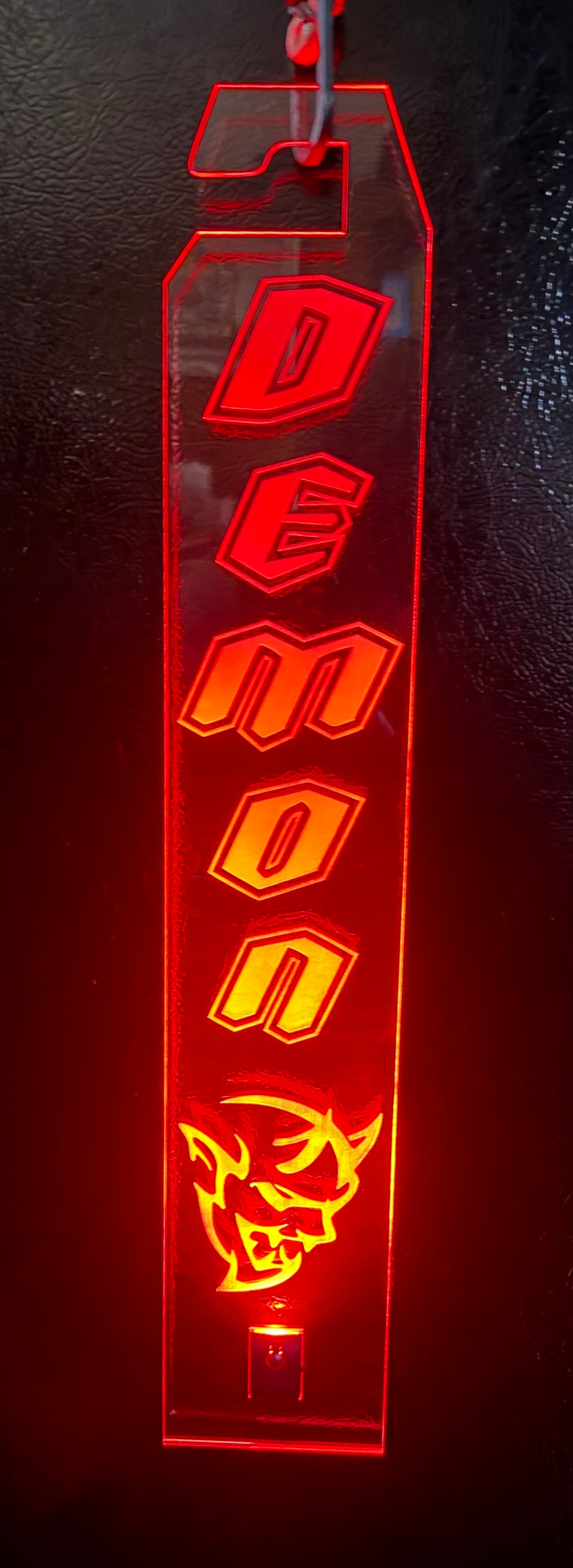 Multi-Color LED Custom Acrylic Hood Prop Dodge Demon
