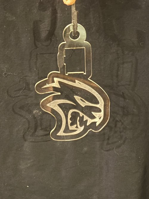 Led Acrylic Car Rear View Mirror Hanger Charm Dodge Challenger Hellcat