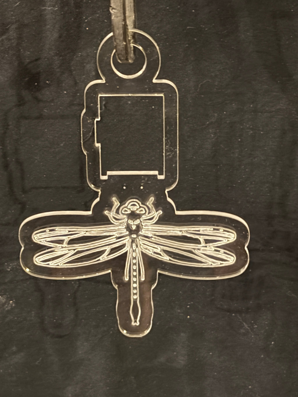 Led Acrylic Rear View Hanger Car Charm Dragonfly