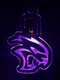 Led Acrylic Car Rear View Mirror Hanger Charm Dodge Challenger Hellcat
