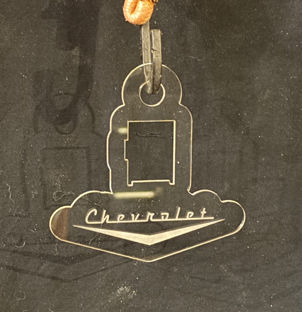 Led Acrylic Car Rear View Mirror Hanger Charm Vintage Chevrolet Chevy