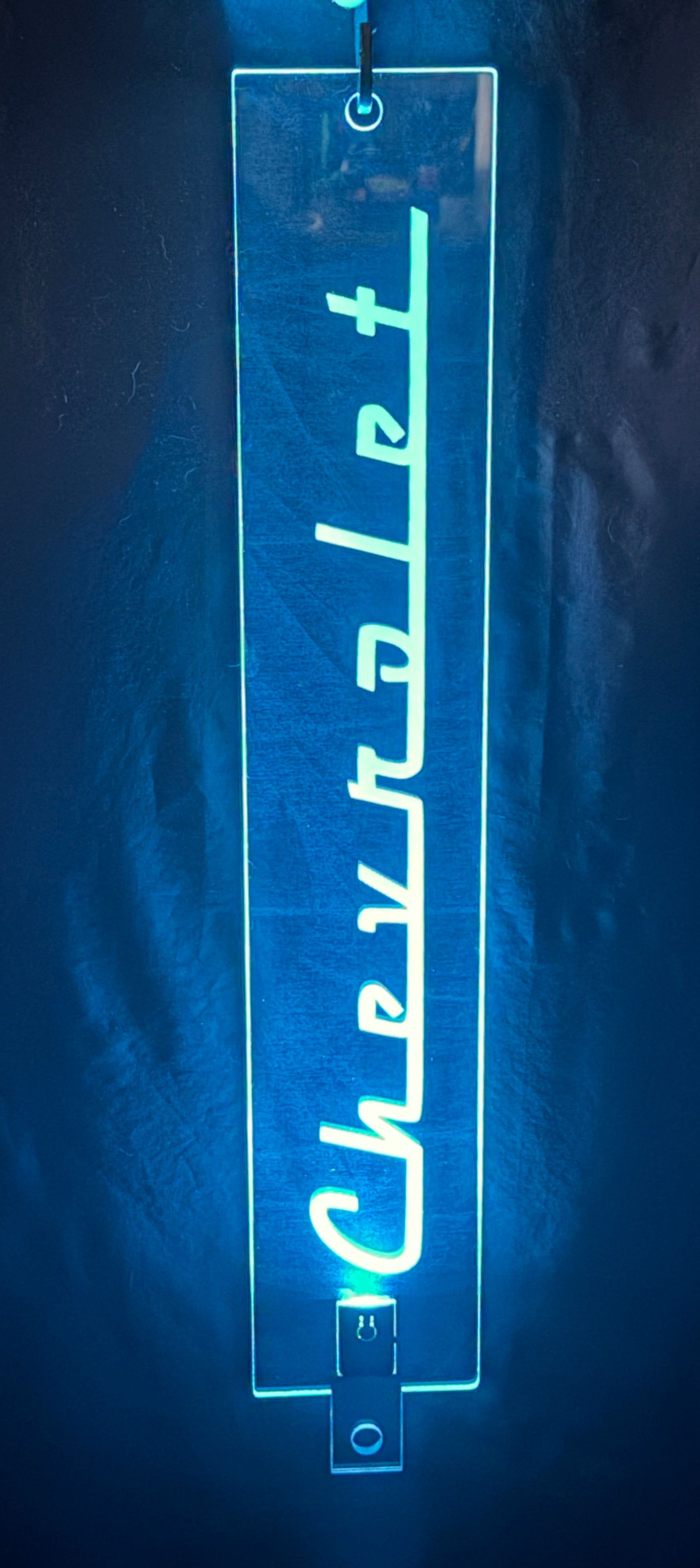 Multi-Color LED Custom Acrylic Hood Prop Vintage Chevrolet Chevy