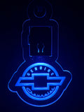 Led Acrylic Car Rear View Mirror HangerCharm Genuine Chevrolet