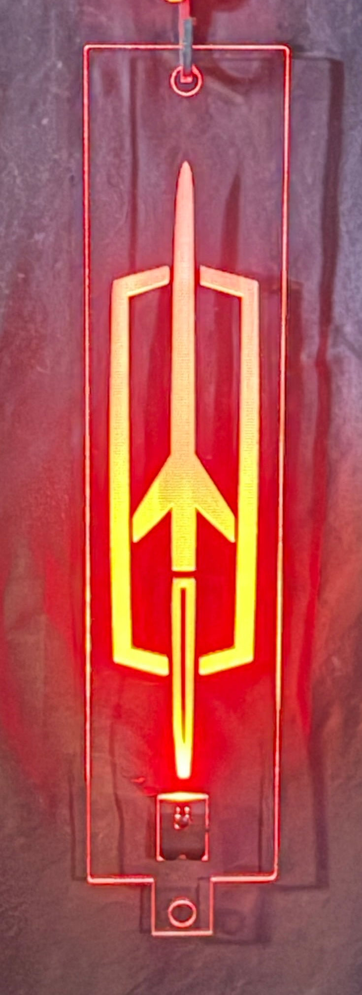 Multi-Color LED Light Custom Acrylic Oldsmobile Olds Rocket Cutlass Hood Prop