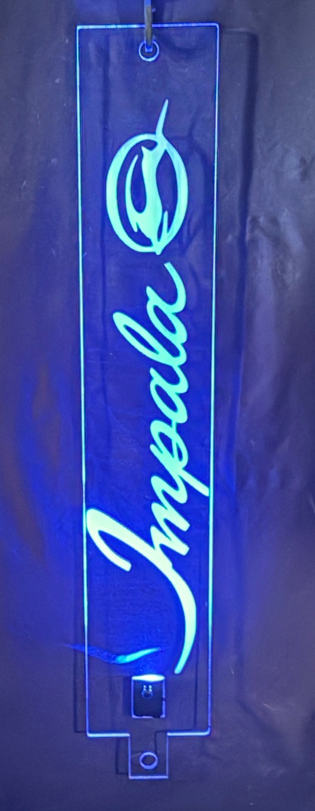 Multi-Color LED Light Custom Acrylic Chevrolet Chevy Impala Hood Prop
